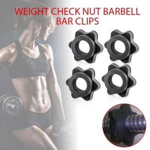Weight Check Nut Spin Lock Screw Dumbbell Spinlock Collars Barbell Bar Clips Nbj - Picture 1 of 5