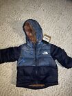 NWT North Face Baby Reversible Mount Chimbo Full-Zip Hooded Jacket 3-6 M