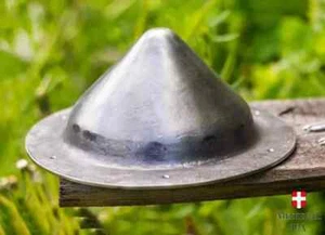 Buhurt Medieval Metal Forjado Escudo Jefe para Escudo Hierro Umbo Cúpula Central - Imagen 1 de 6