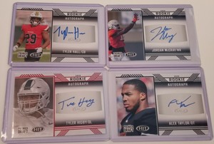 Tyler Hall Tyler Higby Alex Taylor  Jordan McCray Autograph X 4 Cards Sage 2020