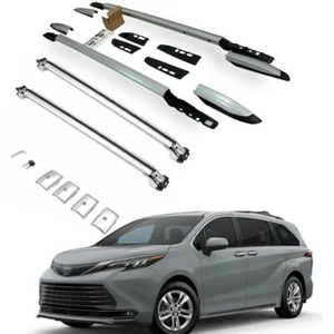 4Pcs Fits for 2021-2023 Sienna XL40 Roof Rail Rack Cross Bar Crossbar - Picture 1 of 12