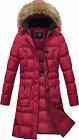 Warm Womens Padded Lined Quilted Puffer Coat Small And Plus Sizes Hooded Jacket