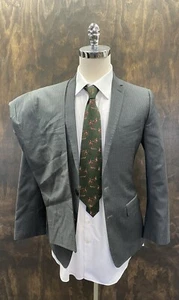 Dolce & Gabbana Made in Italy Striped Wool Suit in Gray Size 36 S $2795 - Picture 1 of 12