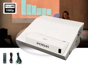 3LCD Ultra-Short Throw Projector 2700 ANSI for School College FHD HDMI w/Bundle - Picture 1 of 12