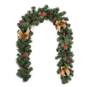 Christmas Garland With Berries & Pine Cones Useful 180cm Decoration Garland - Picture 1 of 5