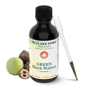 Original Green Black Walnut Hull Tincture (Extra Strength) by Dr. Hulda Clark... - Foto 1 di 8