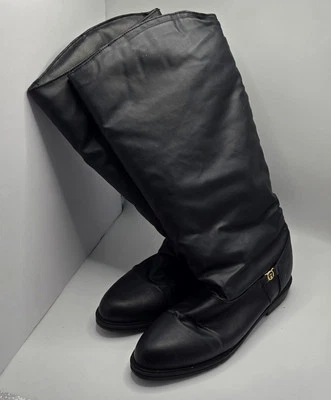 Botas de invierno Etienne Aigner Storm 3 para mujer hasta la rodilla negras talla 9M usadas en excelente estado Foto 1 de 4