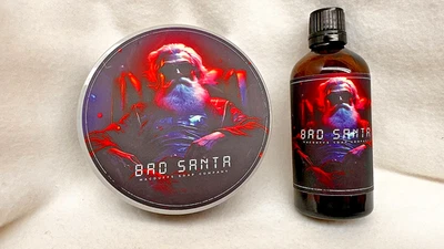 MacDuff's Soap Company - BAD SANTA - Shave Soap & Aftershave Set - Image 1 of 4
