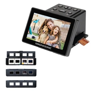 Magnasonic 25MP Film Scanner with Large 5" Display, Long Tray Slide Film Holders - Picture 1 of 9