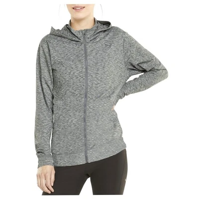 Chaqueta con Capucha PUMA Studio Yogini Cremallera Completa Para Mujer Gris Informal Ropa Exterior Deportiva Foto 1 de 4