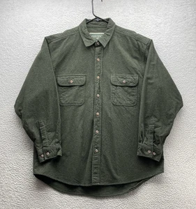 Field & Stream Chamois Flanell Hemd Herren XL XLarge grün angeraut dick warm Papa - Bild 1 von 8