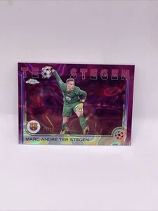 2024/25 Topps Chrome Soccer Ter Stegen Barcelona /75 Purple - Picture 1 of 2