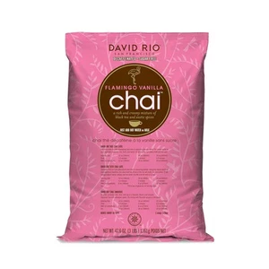 David Rio Chai Mix, Decaf Sugar Free, Flamingo Vanilla for Tea or Latte, 48... - Picture 1 of 6