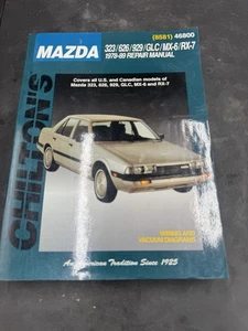 Manual de reparación CHILTONS MAZDA 323 626 929 GLC MX-6 RX-7 1978-1989 #46800 - Imagen 1 de 3