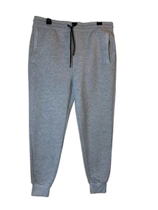 Atheletex Joggers Performance Women Size L Gray Pockets Elastic Waist Spots - Picture 1 of 7
