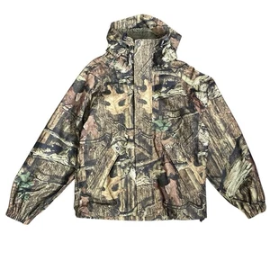 Herters Fleece Softshell Jacket Mossy Oak Breakup Hunting S Outdoor Parka Hoodie - Picture 1 of 12