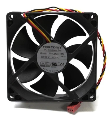 Foxconn PVA092G12M F09-AS 92x92x25mm Gehäuselüfter 92mm   #315670 - Bild 1 von 2