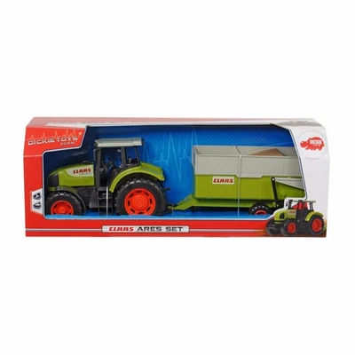 Dickie Toys CLAAS Ares Set Traktor Anhänger Landmaschine Kipper Spielzeug Auto - Bild 1 von 2
