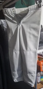 (BB - 41)    MIZUNO WOMEN'S SOFTBALL PANT GRAY SIZE X-SMALL - Picture 1 of 4