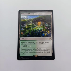 Sunpetal Grove MTG Rare Lord of the Rings Magic: The Gathering Commander Land - Picture 1 of 2