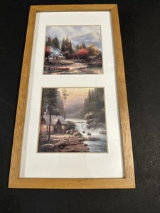 Thomas Kinkade - "End of a Perfect Day" 2 In 1 Prints - Picture 1 of 5