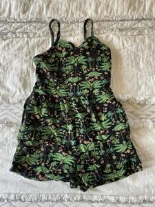 Girls Old Navy Rompers S 6/7 Tank w/Shorts Lightweight Tropical, Pockets - Picture 1 of 3