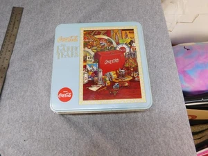 Coca Cola Die frühen Jahre Blechpuzzle Teile Aufbewahrungsbox Vintage Retro - Bild 1 von 6