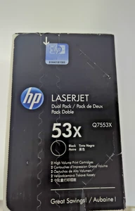 ORIGINAL 1ER PACK HP LASERJET 53X Q7553X SCHWARZ - Bild 1 von 6