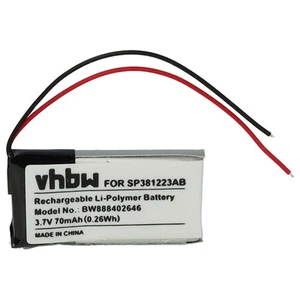 Akku für Samsung SP381223AB 70mAh 3,7V Li-Polymer - Zdjęcie 1 z 9