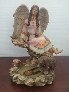 The Angel Of Reflection Of Intuition And Wisdom Native American Figurine - Picture 1 of 6