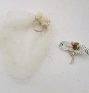 1969 Barbie Winter Wedding Bouquet And Veil - Picture 1 of 6