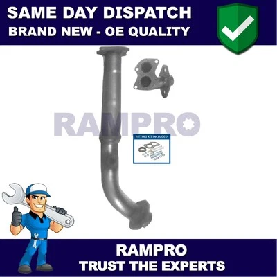 Rampro Front Exhaust Pipe + Fitting Kit Fits Skoda Felicia Favorit 1.3 7591415 - Изображение 1 из 4