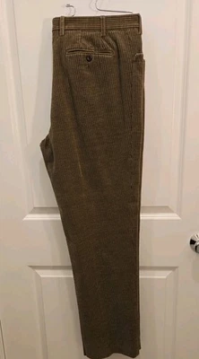 复古 BALENCIAGA CORDUROY 棕色裤子男式 38x32 意大利制造 — 第 1/4 张图片