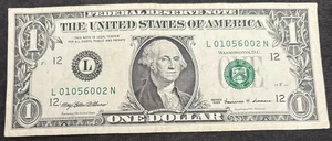 1999 San Francisco $1 Bill January 2nd 1956 Birthday/Ann. Altering 0’s Low Sum14 - Picture 1 of 2