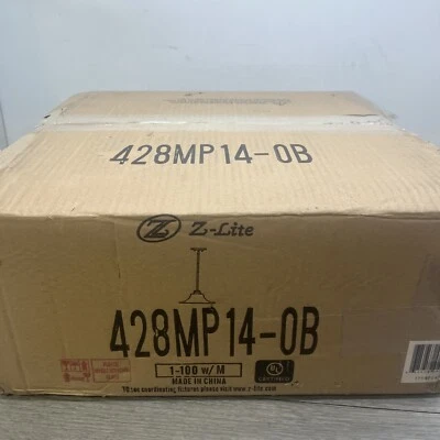 Lámpara de techo colgante Z-Lite 428MP14-OB Annora 1 luz 14 pulgadas bronce antiguo Foto 1 de 2