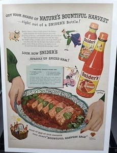 1948 publicidad vintage - Snider's Catsup - Imagen 1 de 1