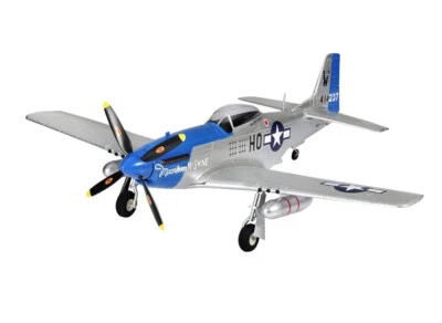 RC P-51D MUSTANG Brushless RC Airplane W/ 6ch Radio 2.4ghz  RTF 30" -BLUE- - Image 1 of 4