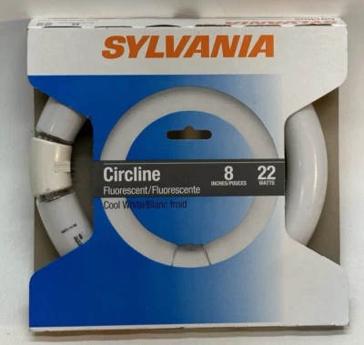 SYLVANIA Fluorescent 22-Watt Circline Lamp Light Bulb 8" FC8T9/CW USA - READ NEW - Image 1 of 4