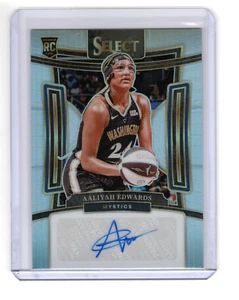 2024 Select WNBA Aaliyah Edwards Argento RC Rookie Firma Auto - Foto 1 di 2
