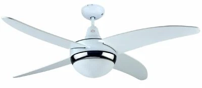 VENTILATORE VENTILATORI DCG VECRD45TL CON TELECOMANDO 1 LUCE 4 PALE IN LEGNO - Immagine 1 di 2