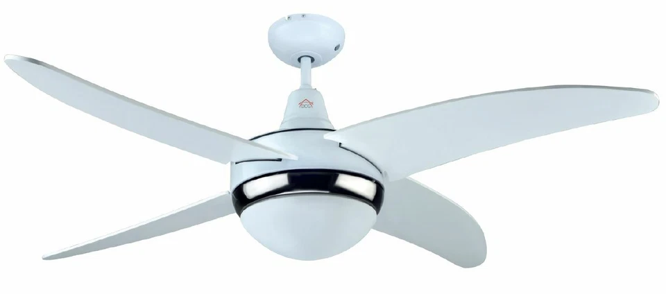 VENTILATORE VENTILATORI DCG VECRD45TL CON TELECOMANDO 1 LUCE 4 PALE IN LEGNO