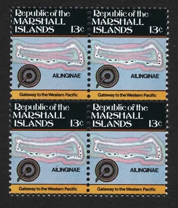 OPC 1984 Marshall Islands 13c Maps Block of 4 Sc#39 MNH 33463 - Picture 1 of 1