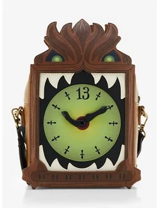 Loungefly Disney The Haunted Mansion Grandfather Clock Glow Crossbody Bag NWT - Picture 1 of 9