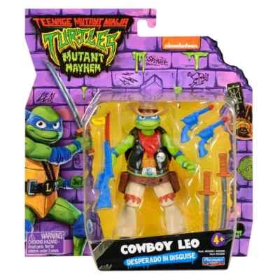 TMNT Teenage Mutant Ninja Turtles Mutant Mayhem COWBOY LEO 5" Figure NEW 2023 - Image 1 of 4