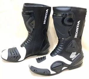 New Honda Leather Motorcycle Racing Boot For Men Rider Track Sports Shoes Ce - Bild 1 von 2