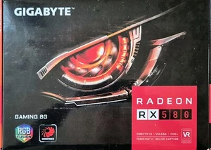 Gigabyte RX580 8G Graphic Video Card - Picture 1 of 4