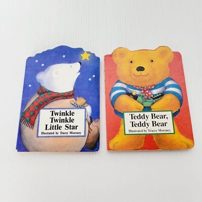 Tracey Moroney Board Books x2 Vintage Illustrated Childrens Twinkle Teddy Bear  - Image 1 of 4