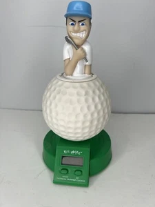 Vintage TIME POPPERS Golfer POP-UP Action Alarm Clock Golf - Picture 1 of 10