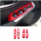 For Nissan Sentra 2020-2023 Window Switch Panel Cover Set Bright red