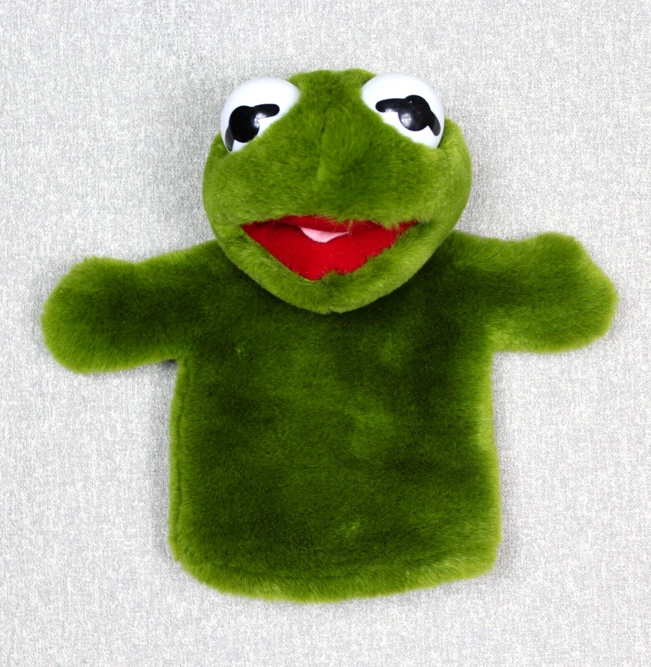 Muppets Baby Kermit Frosch Handpuppe Vintage 27 cm Kuscheltier Plüschtier - Bild 1 von 3